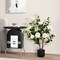 Faux Camellia Flower Tree 38 Inch Decorative Indoor Plant Pot